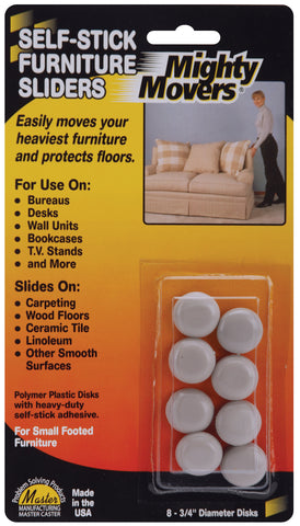 Mighty Movers Self-Stick Furniture Sliders