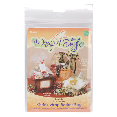 Wrap n Style Shrink Wrap Basket Bag 1/Pkg