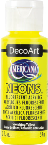 Americana Neons Fluorescent Acrylic Paint 2oz