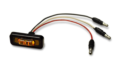 Rectangular LED Marker/Turn Signal Lamp Amber Lens Each 41-04-203 Poison Spyder