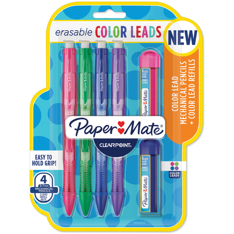 Paper Mate Clearpoint Erasable Mechanical Color Pencils .7mm