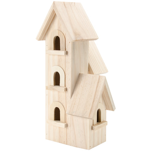 Natural Wood Manhattan Birdhouse