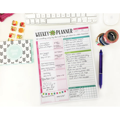 Weekly Planning System Pad 8.5"X11"