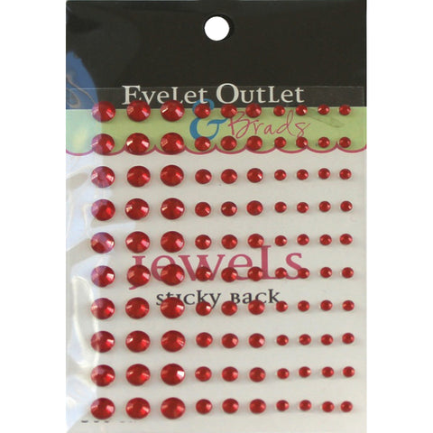 Eyelet Outlet Adhesive Jewels Multi-Size 100/Pkg