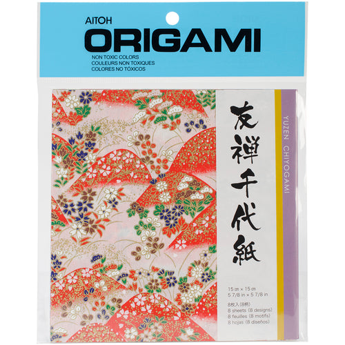 Origami Paper 5.875"X5.875" 8/Pkg