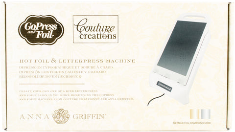 Couture Creations/Anna Griffin GoPress & Foil Machine
