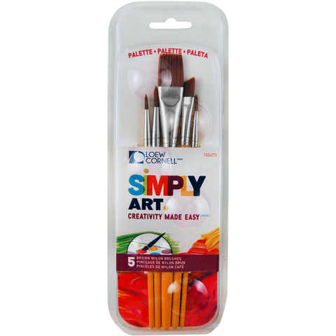 Simply Art Paintbrush & Palette Pack 5/Pkg