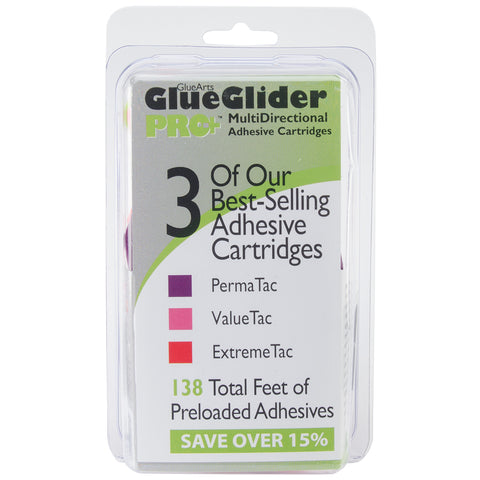 GlueGlider Pro Plus Refill Assortment 3/Pkg