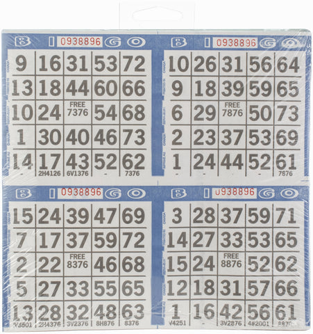 Primo Bingo Game Sheets 8"X8" 125/Pkg
