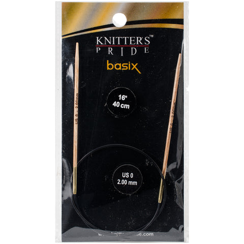 Knitter's Pride-Basix Fixed Circular Needles 16"