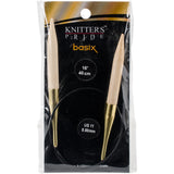 Knitter's Pride-Basix Fixed Circular Needles 16"