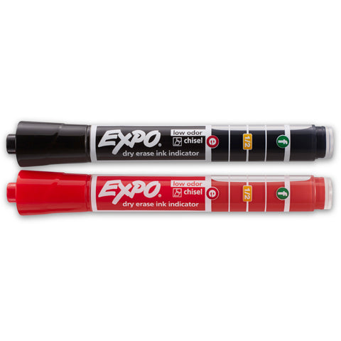 Expo Ink Indicator Dry Erase Chisel Markers 2/Pkg