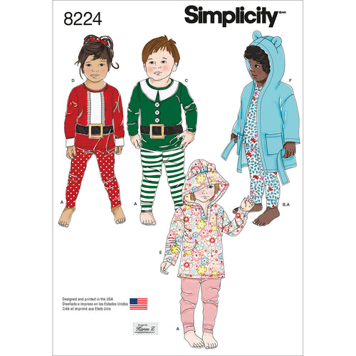 Simplicity Karen Z Toddler Robe Knit Pants & Top