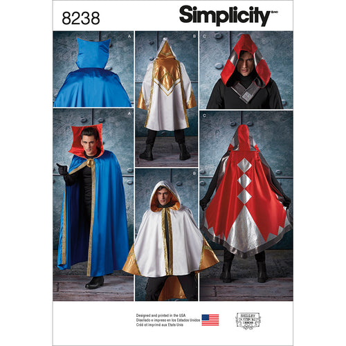 Simplicity Shirley Botsford Designs Adult Cape Costume