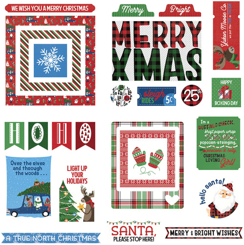 O Canada Christmas Ephemera Cardstock Die-Cuts