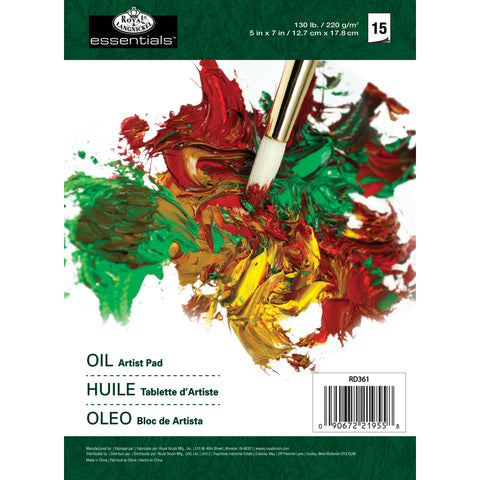 essentials(TM) Oil Color Artist Paper Pad 5"X7"