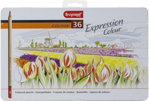 Bruynzeel Expression Colour Pencil Set W/Tin 36/Pkg