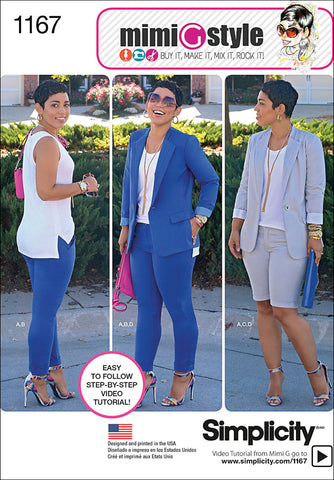 Simplicity Mimi G Style Misses Jacket Pants Or Shorts Top