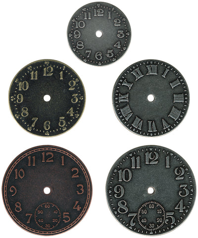 Idea-Ology Metal Clock Faces 1.25" To 1.75" 5/Pkg