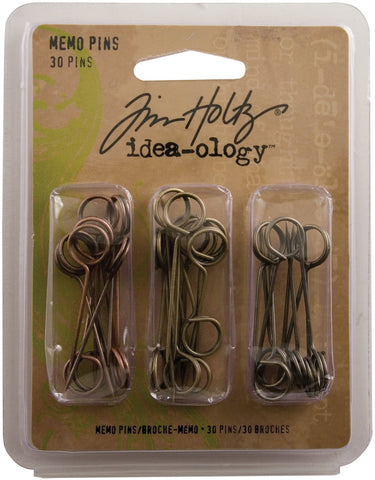 Idea-Ology Metal Memo Pins 1.5" 30/Pkg
