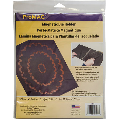ProMag Magnetic Die Holder Sheets 3/Pkg