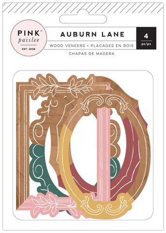 Auburn Lane Wood Veneer Frames 4/Pkg