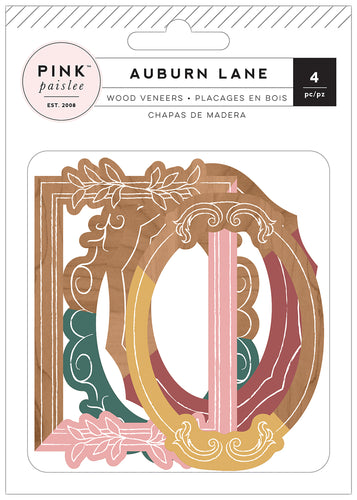 Auburn Lane Wood Veneer Frames 4/Pkg