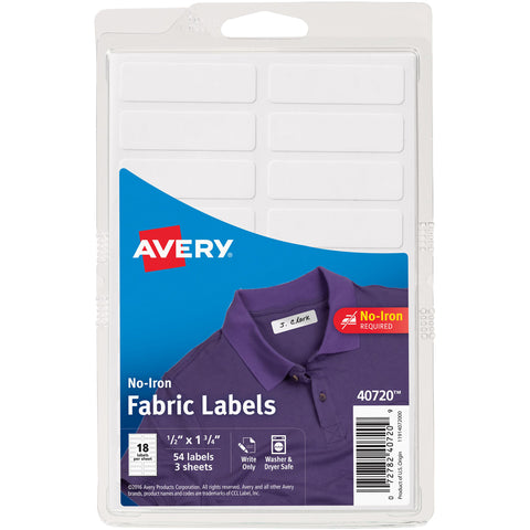No-Iron Handwrite Fabric Labels 3 Sheets
