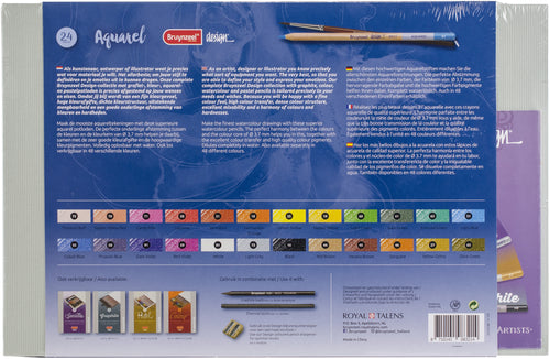 Bruynzeel Design Aquarelle Pencil Set 24/Pkg