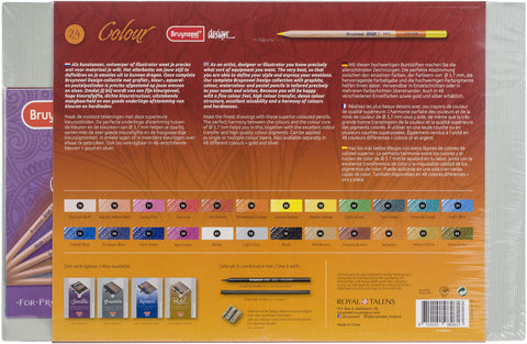 Bruynzeel Design Coloured Pencil Set 24/Pkg