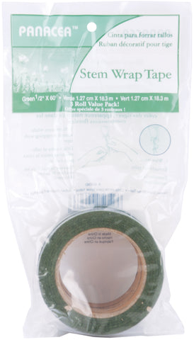 Stem Wrap Tape .5"X60' 3/Pkg