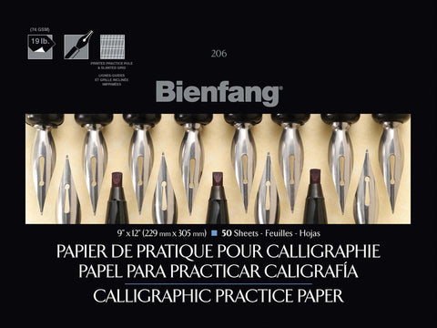Bienfang Calligraphic Practice Paper Pad 9&quot;X12&quot;