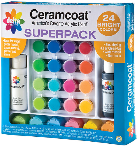 Ceramcoat Paint Set Superpack 24/Pkg