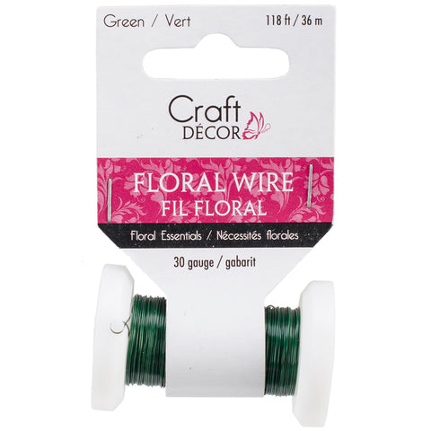 Spooled Floral Wire 30 Gauge 118'