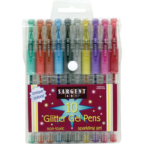 Sargent Art Glitter Gel Pen Set 10/Pkg