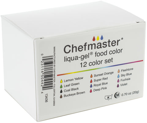 Liqua-Gel Color Kit 12/Pkg .7oz