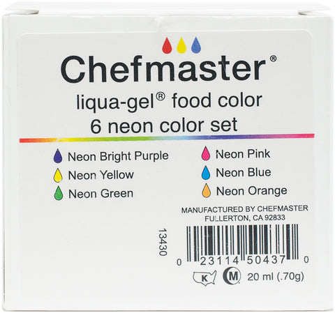 Liqua-Gel Color Kit 6/Pkg .7oz