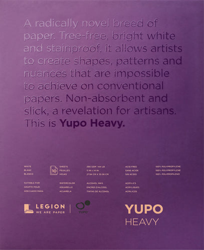 Yupo Heavy Pads 11"X14" 10 Sheets/Pkg
