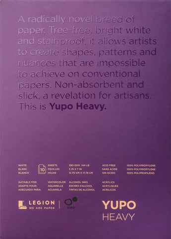 Yupo Heavy Pads 5"X7" 10 Sheets/Pkg