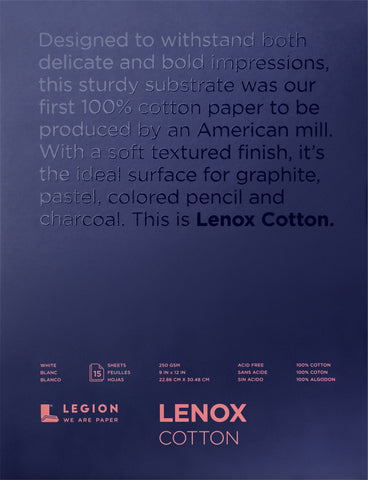 Lenox Paper Pad 9"X12" 15 Sheets/Pkg