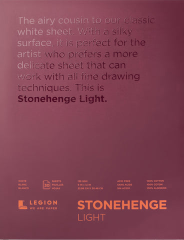 Stonehenge Paper Pad 9"X12" 30 Sheets/Pkg