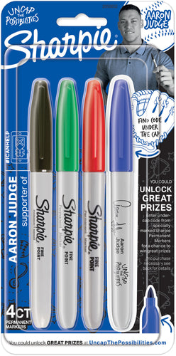 Sharpie Special Edition Fine Point Permanent Markers 4/Pkg