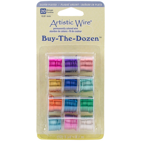 Artistic Wire Buy-The-Dozen Silver-Plated 3yd 12/Pkg