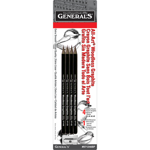 Woodless Graphite Pencils 4/Pkg