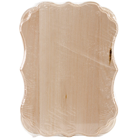 Basswood Thin Modern Plaque 2/Pkg