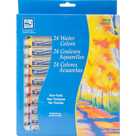Watercolor Paints 12ml 24/Pkg