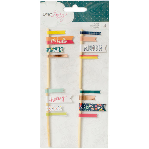 Dear Lizzy Lovely Day Layered Flags 4/Pkg