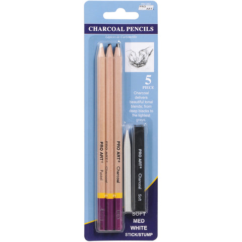 Pro Art Charcoal Pencils 4/Pkg