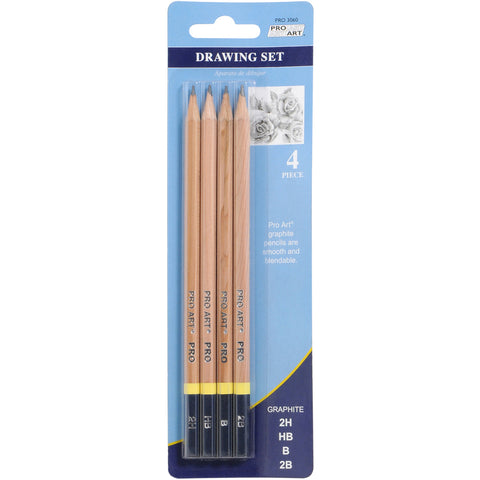 Pro Art Drawing Pencils 4/Pkg