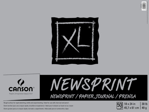 Canson XL Newsprint Paper Pad 18&quot;X24&quot;